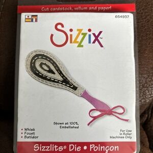 Sizzix Small Sizzlits Die 654937 Whisk by Emily Humble